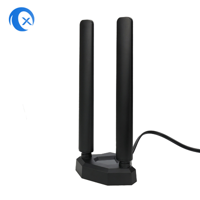 WiFi 6E Tri-Band-Antenne 6GHz 5GHz 2.4GHz Gaming WiFi-Antenne Magnetische Basis für PC-Computer