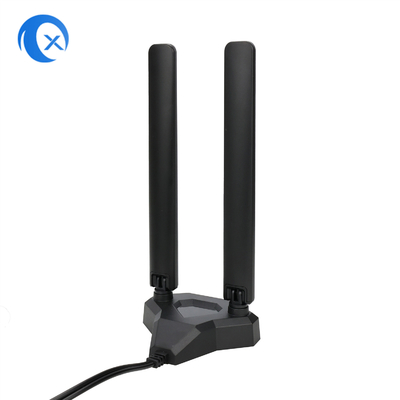 WiFi 6E Tri-Band-Antenne 6GHz 5GHz 2.4GHz Gaming WiFi-Antenne Magnetische Basis für PC-Computer