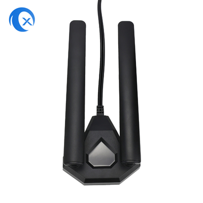 WiFi 6E Tri-Band-Antenne 6GHz 5GHz 2.4GHz Gaming WiFi-Antenne Magnetische Basis für PC-Computer