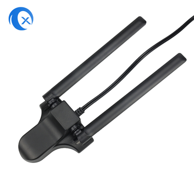 Dual-Band 2,4 GHz 5 GHz RP-SMA WiFi-Antennen mit 6,5 Fuß langem Verlängerungskabel für PC Desktop Computer Wireless Bluetooth
