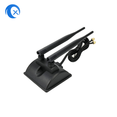 6dBi WiFi-Antenne mit RP-SMA-Männlichem Anschluss 2,4 GHz 5GHz Dual-Band Magnetische Basis für PCI-E-WLAN-Wireless-Router