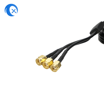 2.4G/5G Triple 7dBi Antenne WiFi Bluetooth Wireless Extender Magnetische Antenne mit RP-SMA-Männlichem Anschluss