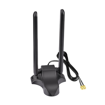 WiFi 6E Antenne Tri-Band 2.4GHz 5GHz 6GHz Magnetische Basis WiFi Antennen RP-SMA-Anschluss Für PC Desktop Wireless Router