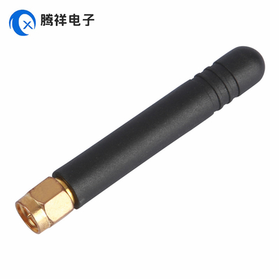 SMA Männliche gerade goldplattierte Antenne 868MHz 2dBi Gummi-Antenne für Handheld, TV, Automobil, Heimkino