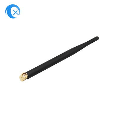 SMA Männlicher Anschluter Hochverstärkung 5dBi 868MHz 2.4G Antenne NFC Fixed Right Angle WiFi Gummi-Ente Antenne für Router