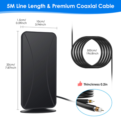 Outdoor Indoor Langstrecken-Hd-TV-Antenne Signalverstärker Digitale HD-Antenne für Smart-TV und alle Fernseher