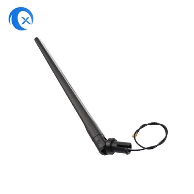 2.4G 5G GPS/GSM/WiFi/TV Gummi-Schlägerantenne mit Koaxialkabel