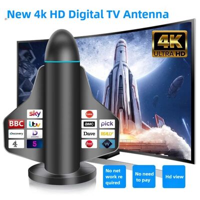 Langstrecken-Neue 4K HD Digital TV Antenne mit Signalverstärker für Smart TV und All TV für lokale Kanäle im Innen- und Außenbereich