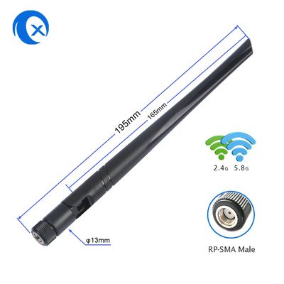 Doppelband- Allrichtungs-WiFi Antenne 2.4G 5.8G mit Verbindungsstück des Schwenker-RP SMA