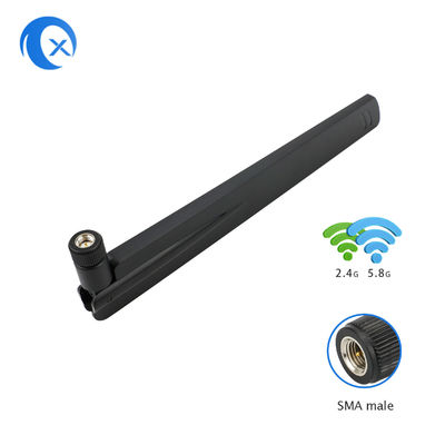 Doppelband-Omni WiFi Antenne 5dBi 2.4G 5G mit Verbindungsstück des Schwenker-RP SMA