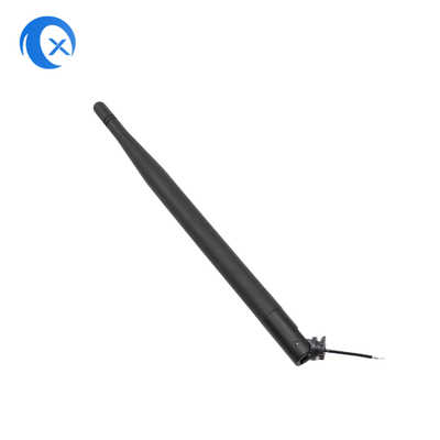 Schwarzes Bendable Gummienten-Antenne Ipex-Verbindungsstück mit einem 50 Ohm-Widerstand