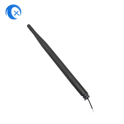 Schwarzes Bendable Gummienten-Antenne Ipex-Verbindungsstück mit einem 50 Ohm-Widerstand