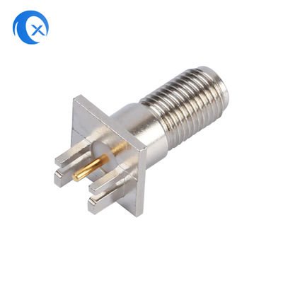 50OHM Widerstand SMA mechanische Teile weibliches vertikales PWB-Bergverbindungsstück CNC