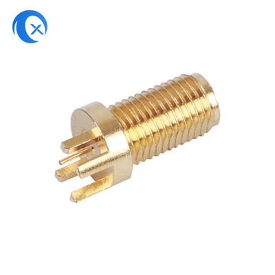 50OHM Widerstand SMA mechanische Teile weibliches vertikales PWB-Bergverbindungsstück CNC