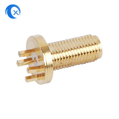 50OHM Widerstand SMA mechanische Teile weibliches vertikales PWB-Bergverbindungsstück CNC